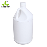 Bidons en plastique ronds de 1 gallon de type F, résistants à l'oxydation, en PP/HDPE de qualité alimentaire, avec bouchons à bec verseur et poignée en plastique de 145 g, pour usage chimique