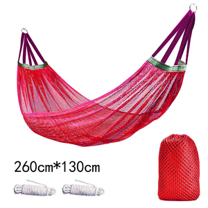 Hamaca de exterior con malla de alambre perforada y barra curva, estable, robusta y con buena capacidad de carga - Product Image 4