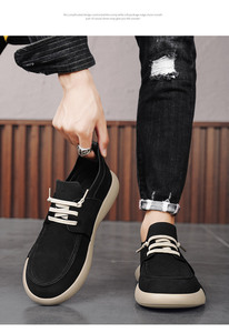 รองเท้าสำนักงานธุรกิจลำลองของผู้ชายหนังแท้ผูกเชือกด้านบนป้องกันการลื่นระบายอากาศทันสมัยอเนกประสงค์ขายส่ง - Product Image 6