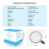 Lingettes nettoyantes biodégradables en fibres de viscose, extra-larges, pour le visage, avec fermeture magnétique, en boîte, très populaires