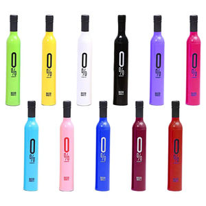 Mini parapluie de voyage pliable avec impression de logo personnalisé et pluie UV pour femmes hommes vêtements de pluie cadeaux parapluie bouteille de vin - Product Image 1