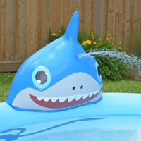 NIZHEN Neuer Maßgefertigter PVC Aufblasbarer Tier-Sprühpool 190x47cm für Kinder und Familien, Sommer-Wasserspaß, Einfache Installation