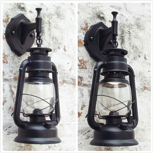 Industriale Retro metallo lanterna impermeabile all'aperto lampada da <span class=keywords><strong>parete</strong></span> lampada da <span class=keywords><strong>parete</strong></span> per Home Office <span class=keywords><strong>lampadario</strong></span> esterno - Product Image 4