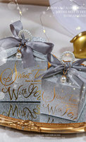 Premium Flugzeug-Hochzeitsgeschenkbox Maßgefertigte Papier-Verpackung Umweltfreundliche Goldfolie Leere Süßigkeiten-Verpackung Europäischer Stil Braut-Souvenir