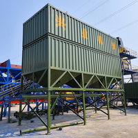 Conteneur de silo à ciment mobile horizontal personnalisé pour centrale à béton