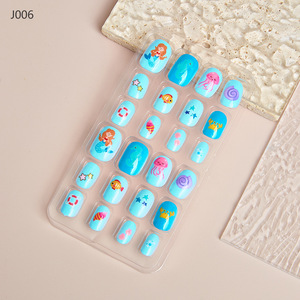 <span class=keywords><strong>Uñas</strong></span> <span class=keywords><strong>Postizas</strong></span> Seguras de ABS con Diseño de Dibujos Animados <span class=keywords><strong>para</strong></span> <span class=keywords><strong>Niñas</strong></span>, 24 Piezas, Pre-encoladas, Reutilizables, <span class=keywords><strong>Uñas</strong></span> a Presión <span class=keywords><strong>para</strong></span> Niños - Product Image 4