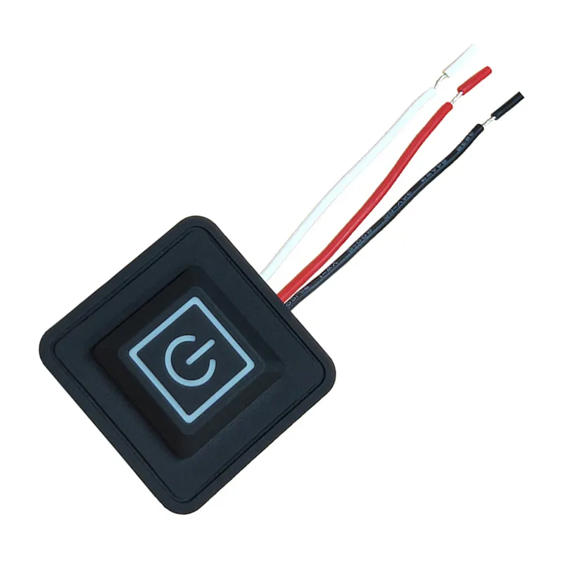 2022 New 3.7V-12V 3 Gear Temp Control Waterproof Heating Switch Clothes Silicone Button Temperature Control Switch