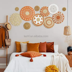 11 pezzi Boho bohémien decorazione da parete di fanerogame marine rustico fattoria appesa cesti estivi cucina decorativa tessuto da parete cesto - Product Image 5