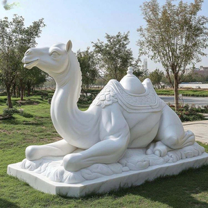 Tượng lạc đà bằng đá cẩm thạch với chủ đề sa mạc Trắng - Product Image 4