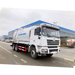 SHACMAN Sinotruck HOWO 6 Wheels Sewer Suction Truck with High Pressure Sewer Jetting 10-15tonne Super vacuum truck - Product Image 1