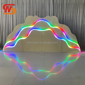 SMOOTH Multi-color LED Metal Stage <b>Backdrop</b> for Wedding Party Banquet Decoration - Product Image 3