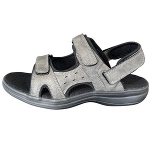 Sandal Medis Nyaman untuk Perawatan Kaki Lansia, dengan Ruang Jari Kaki Lebar, Dapat Disesuaikan, untuk Penderita <span class=keywords><strong>Diabetes</strong></span>, Edema, dan Bunion - Product Image 3