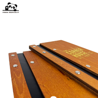 Porte-menu en bois avec logo personnalisé, estampage à chaud, couverture de menu de restaurant haut de gamme