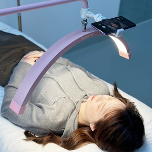 FOSOTO Flexible Cosmetics <strong>Pink</strong> Lashes <strong>Lamp</strong> Lash Light for Beauty Bed Half Moon <strong>Lamp</strong> for Eyelash Salon Makeup Tattoo <strong>Floor</strong> <strong>Lamps</strong> - Product Image 2