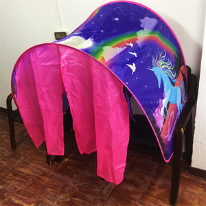 Château magique de rêve, monde <span class=keywords><strong>des</strong></span> neiges, licorne, jouet pour garçons et filles, château de luxe, maison de jeu pour enfants, tente de lit - Product Image 5