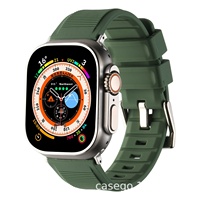 Bracelet de sport pour Apple Watch 1/8ème génération, bracelet en silicone rose uni pour Apple Watch 38/42 mm, respirant et confortable