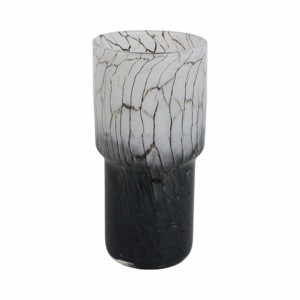 Vaso in vetro astratto con venature, moderno vaso decorativo per fiori, per soggiorno, decorazione per la casa, davanzale, camera da letto - Product Image 4