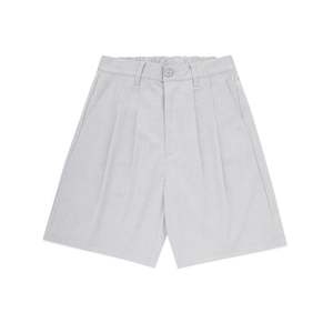 <span class=keywords><strong>Pantaloncini</strong></span> Eleganti da Uomo <span class=keywords><strong>Grigi</strong></span> a Gamba Larga Plissettati, Casual da Ufficio, con Elastico in Vita, Vestibilità Ampia, OEM - Product Image 3