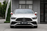 Nouvelle calandre avant en ABS de haute qualité 2021-2024 pour Classe C W206, style C43/C63 AMG GT, avec vis de fixation