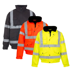 EN20471 resistente Oxford caldi ingegneri elettrico riflettente uomo arancione verde abbigliamento da lavoro operaio minerario Hi Vis giacca da lavoro di sicurezza - Product Image 1