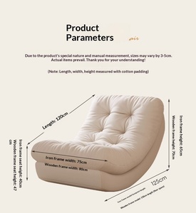 Sillón Reclinable, Silla Mecedora para Adultos, para Dormir, Balcón, Hogar, Nuevo 2025, Tapicería de Franela, Diseño Moderno y Sencillo, Sofá Individual para Descansar - Product Image 6