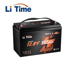 スマートGroup31 12V <span class=keywords><strong>165Ah</strong></span>リチウムイオン電池パック充電式BT診断システムBluetooth 5.0 LiFePO4電池寿命 - Product Image 1