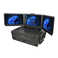 Estación de Control Terrestre para UAV Resistente AMTIPC OEM/ODM |   I7-12800H 32GB 1TB |   Computadora Industrial Portátil de Alto Rendimiento con Router 5G