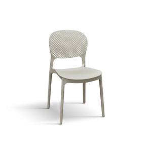 Anita <b>Chair</b> Set Of 4 Dove Grey Polypropylene Indoor <b>Outdoor</b> Garden <b>Chairs</b> - Product Image 1