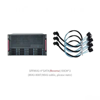 Châssis de serveur NAS SAS SATA 12 baies JMCD 12S4 Mid Tower avec backplane ATX 12 Gb à échange à chaud, 3 SFF-8643, 8 emplacements PCIe pleine hauteur