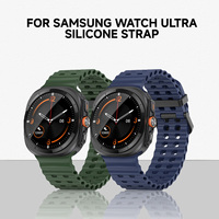 Bracelet de montre en silicone à double trou Lionorm Bracelet de montre en caoutchouc étanche pour Galaxy Ultra 47mm Hommes Femmes Bracelet de montre
