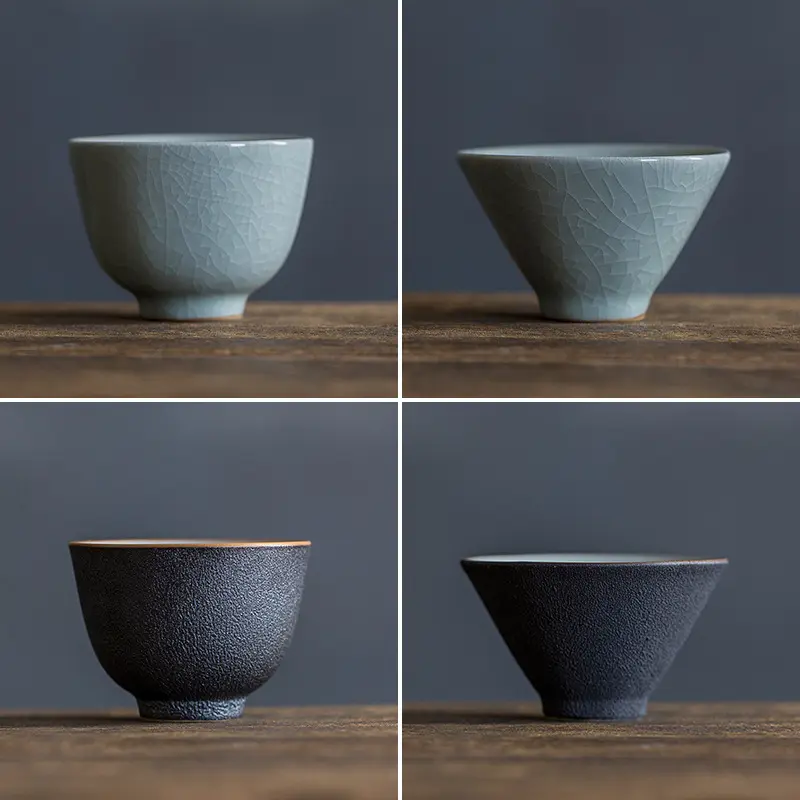 Japanese Style Handmade Coarse Pottery Ceramic Coffee Cup