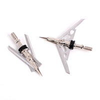 Chasse tir à l'arc boulons flèche têtes larges 2 lames 100 Grain 2.3 "coupe flèche conseils pointe de flèche accessoires de tir pointes de flèche