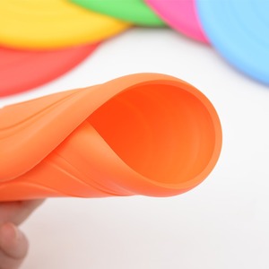 Disque volant en silicone souple pour l'entraînement des chiens - Résistant aux morsures pour Golden Retriever et Border Collie - Product Image 3
