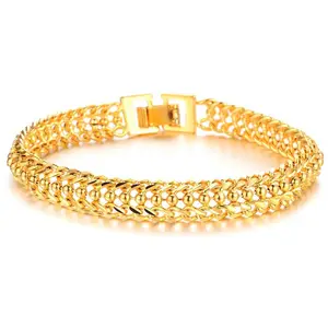 Gouden armband ontwerp in dubai hoge kwaliteit vrouwen gouden hand chain armband