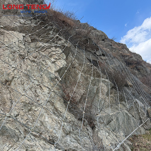 Filet <span class=keywords><strong>de</strong></span> protection en treillis métallique galvanisé tissé pour la prévention des chutes <span class=keywords><strong>de</strong></span> pierres, avec fonctions <span class=keywords><strong>de</strong></span> pliage et <span class=keywords><strong>de</strong></span> découpe - Product Image 1