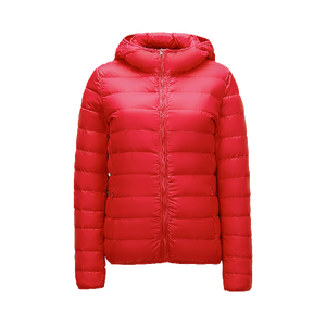 LAYENNE Nuovo Cappotto Leggero Invernale con Cappuccio da <span class=keywords><strong>Donna</strong></span> Taglie Forti Giacca Invernale da Esterno Piumino Impermeabile in Tessuto a Trama Standard di Raso - Product Image 3