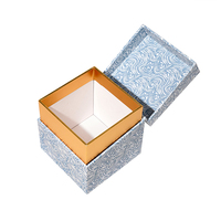 Caja Rígida de Papel Dorada de Lujo Personalizable al por Mayor, Impermeable, con Tapa Abatible y Forro de Esponja, para Set de Regalo de Velas Aromáticas