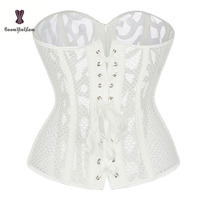 Bustier corset sexy en dentelle noire transparente respirante grande taille pour femme, idéal pour les soirées, les clubs et les mariages