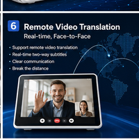 Traducteurs intelligents, traducteur de langues AI à double écran tactile de 10,1 pouces, 165 langues, traduction vocale en texte, enregistreur de réunions