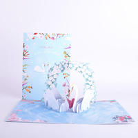 Tarjetas de Invitación de Boda Personalizadas Winpsheng, Diseño Creativo 3D Pop-Up, Acabado Mate Moderno, Papel Offset de 148x210 mm