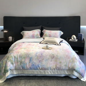 Nouvelle série de linge de <span class=keywords><strong>lit</strong></span> en quatre pièces, douce, luxueuse, hautement fixée, délicate et lisse, à base de lait, série de housses de <span class=keywords><strong>lit</strong></span> en sable de riz - Product Image 2