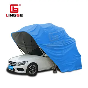 Sneeuw Weerstand Folding Car Cover Tent Beweegbare Intrekbare Garages Luifels Stof Voertuig Bescherming Carport Tent