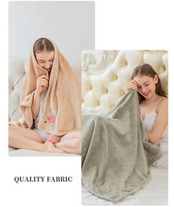 <span class=keywords><strong>Tissu</strong></span> polaire 100% polyester velours corail couleur unie anti-pilules à séchage rapide pour couvertures pyjamas - Product Image 6