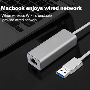 Adaptateur filaire USB 3.0 vers Rj45 LAN <span class=keywords><strong>Ethernet</strong></span> câble réseau 10/100/1000 Mbps pour <span class=keywords><strong>Xiaomi</strong></span> Mi <span class=keywords><strong>Box</strong></span> PC Windows 10 USB 3.0 carte réseau - Product Image 6