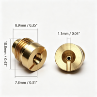 Buse de rechange en laiton de 1,1 mm pour lance à mousse de neige de nettoyeur haute pression