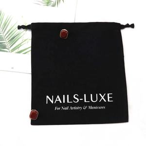 Manteau de <span class=keywords><strong>femme</strong></span> en coton noir avec impression de logo personnalisé sac de rangement de voyage <span class=keywords><strong>pour</strong></span> le séchoir à cheveux pochette de shopping en mousseline de coton avec cordon de serrage - Product Image 5