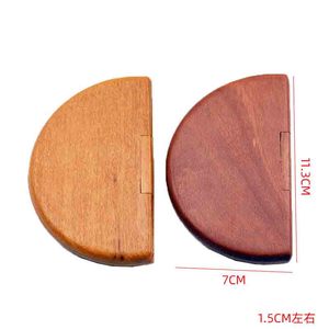 Peine de pelo de madera de sándalo o cereza plegable <span class=keywords><strong>con</strong></span> logotipo láser de alta calidad y espejo de <span class=keywords><strong>maquillaje</strong></span> - Product Image 4