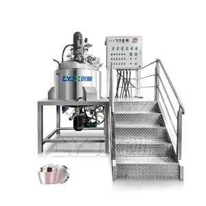 CYJX 200l Powerful Lotion Making Machine Vacuum Emulsifier Homogenizer Detergent Mixing Tank With Heating Jacketed Mixer