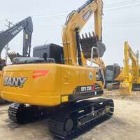 Excavatrice sur chenilles SANY SY125C d'occasion, faible nombre d'heures, marque d'origine Sany125C, à vendre