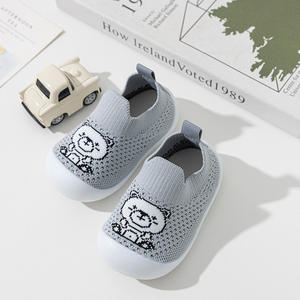<span class=keywords><strong>Chaussons</strong></span> tricotés pour bébé, premiers pas, motif ours, semelle <span class=keywords><strong>souple</strong></span>, maille respirante, pantoufles pour nourrissons, vente en gros, prix d'usine, commande en gros - Product Image 4